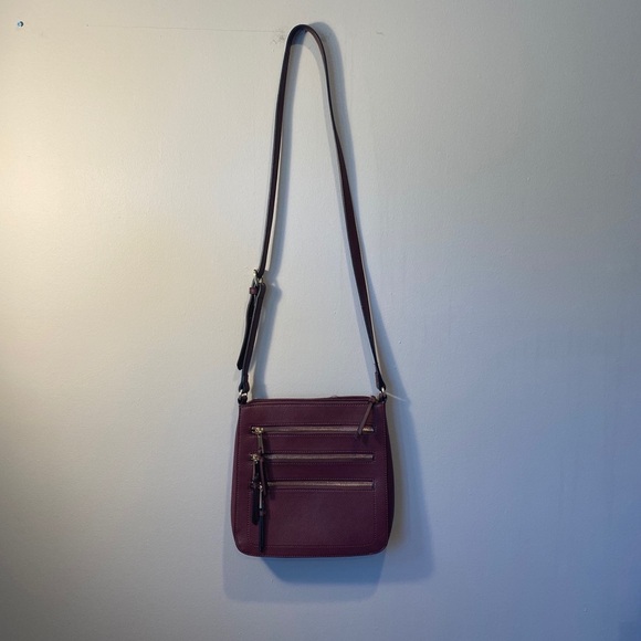 Apt 9 Dark Purple Crossbody Bag - Picture 2 of 5